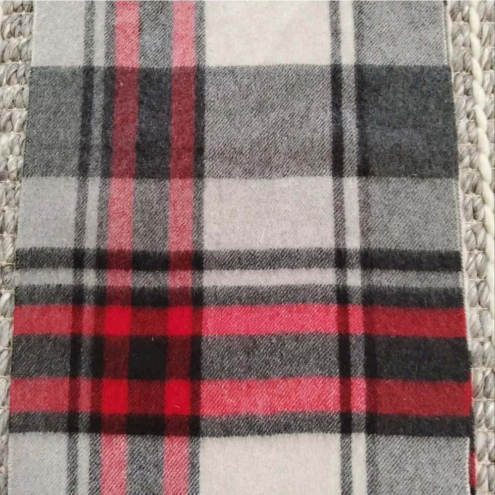 Louisa Perini Cashmere Plaid Scarf Size 12